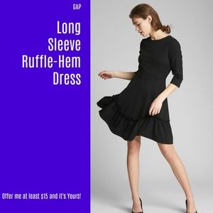 NWT Gap Ponte Knit Ruffle-Hem  (3 for $30) (Z10)